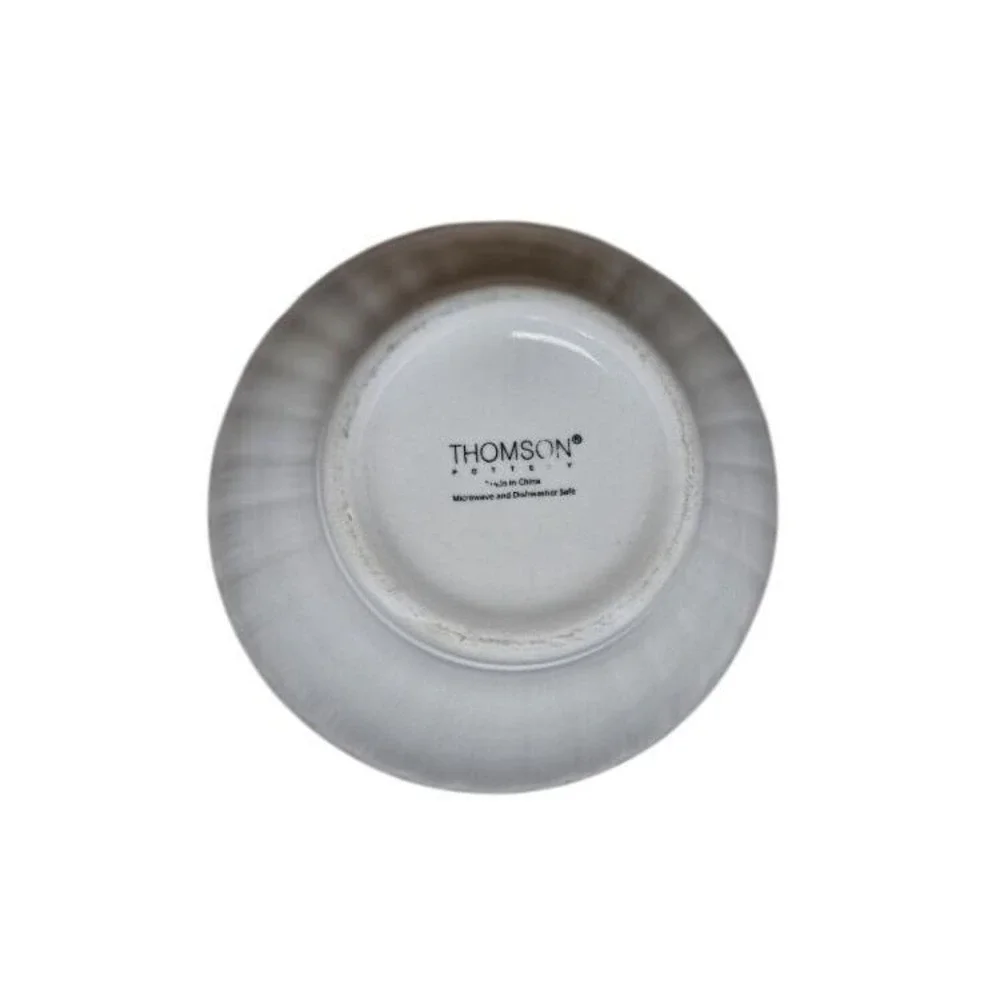 Vintage Thomson Maison Ribbed White Bowl 6 Inch Soup Cereal Pasta Bowl